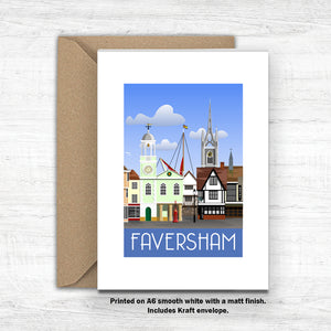 Faversham A6 Greeting Card