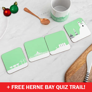 Herne Bay - Set of 4 Skyline Coasters