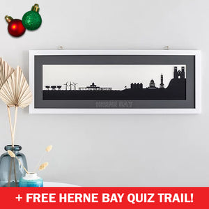 Herne Bay - Skyline Papercut Craft Print