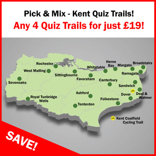 Choose any 4 Kent Quiz Trails for ONLY £19!