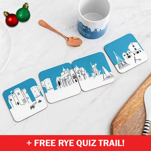 Rye - Set of 4 Skyline Coasters