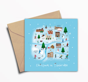 Tonbridge - 'Christmas In Tonbridge' Christmas Card