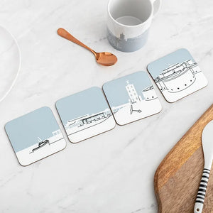 Deal - Set of 4 Skyline Coasters