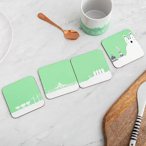 Herne Bay - Set of 4 Skyline Coasters