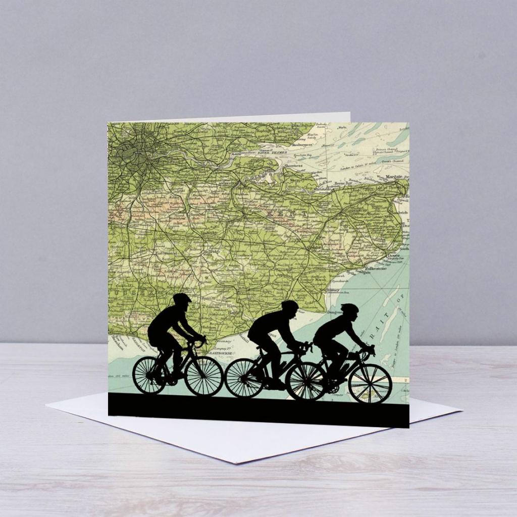 South of England Cycling Greeting Card – Quiz Trail