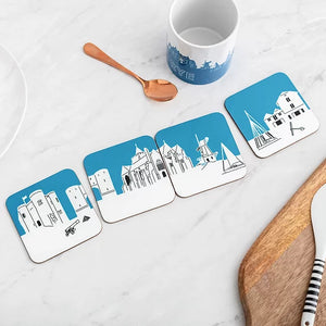Rye - Set of 4 Skyline Coasters
