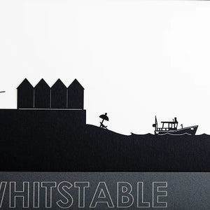 Whitstable - Skyline Papercut Craft Print