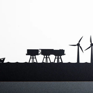 Whitstable - Skyline Papercut Craft Print