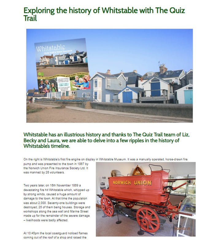 Explore the history of Whitstable with Quiz Trail! - Quiz Trail 