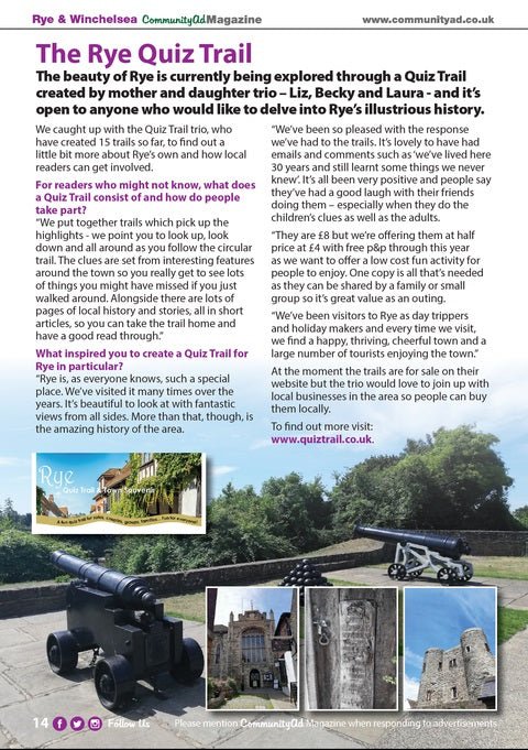 Rye Community Magazine - Quiz Trail 