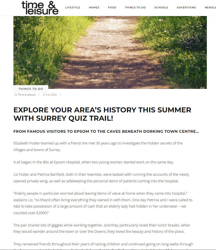 Surrey Time & Leisure - Quiz Trail 