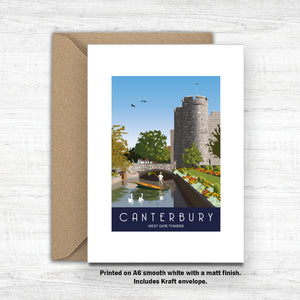 Canterbury A6 Greeting Card