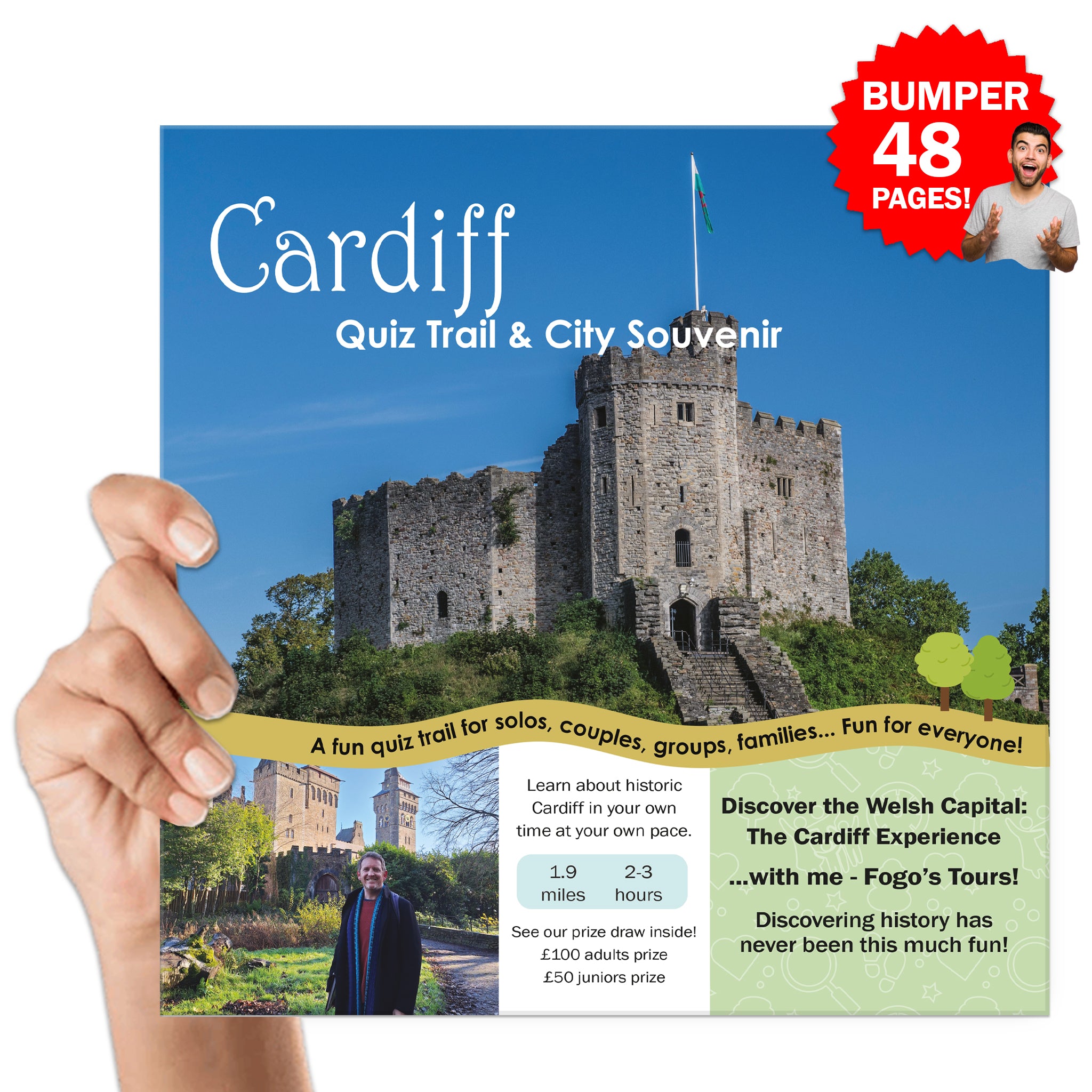 Explore Cardiff with the Cardiff Quiz Trail and City Souvenir! BUMPER 48 Pages!