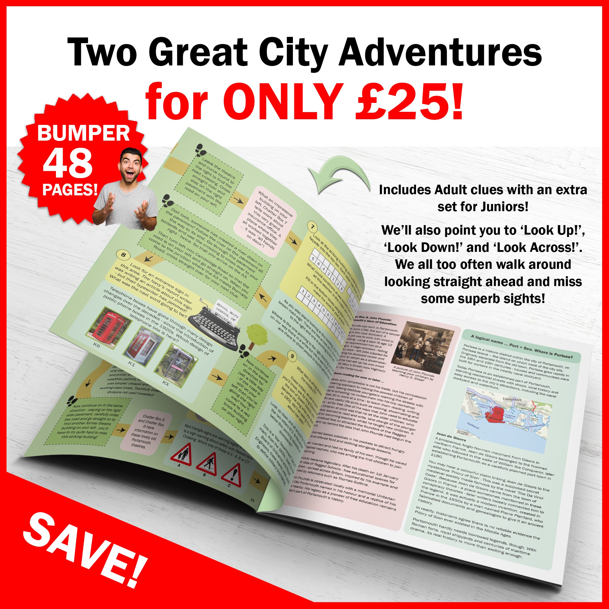 Choose any 2 City Quiz Trail Adventures for ONLY £25!