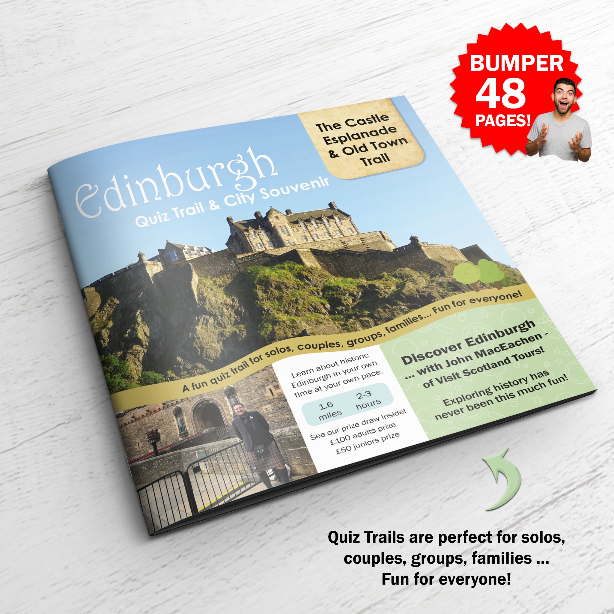 Edinburgh Quiz Trail - The Castle Esplanade and Old Town Trail - Front Cover