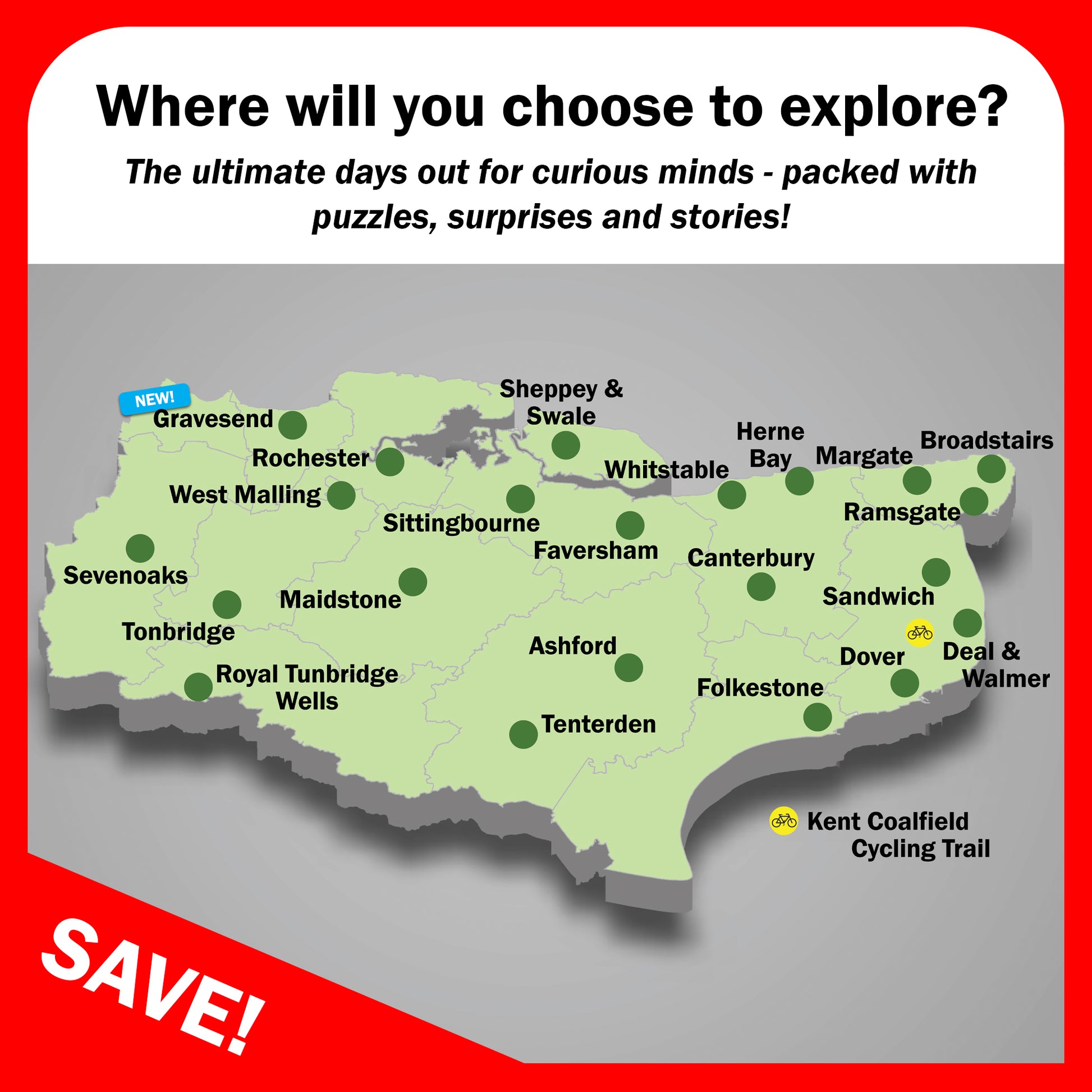 Choose any 4 Kent Quiz Trails for ONLY £19!