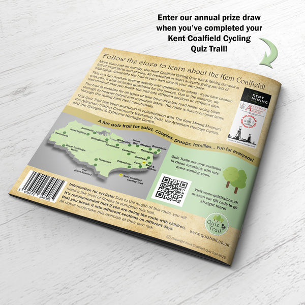 Load image into Gallery viewer, Kent Coalfield Cycling Quiz Trail Back Cover

