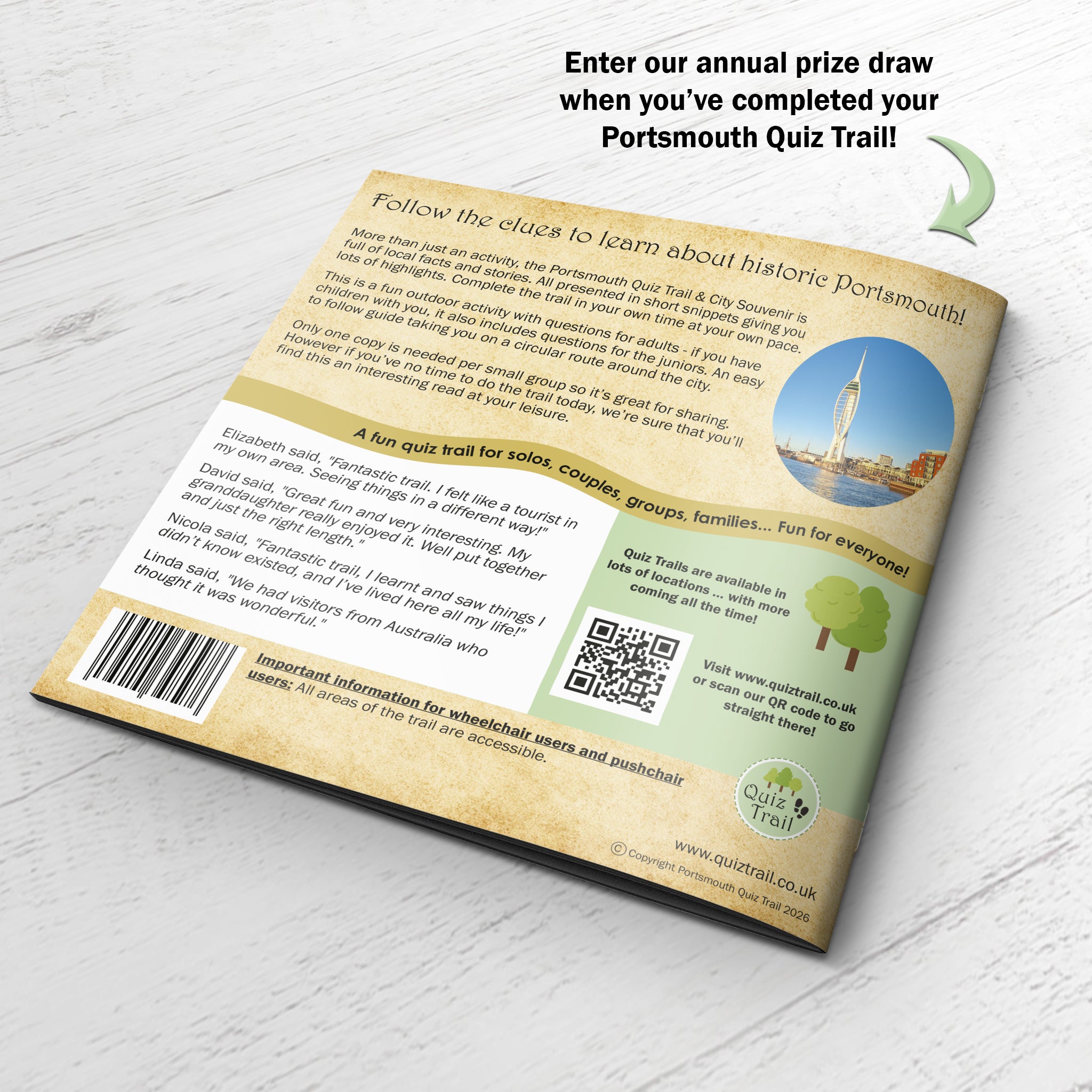 Portsmouth Quiz Trail back cover