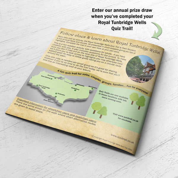Load image into Gallery viewer, Royal Tunbridge Wells Quiz Trail Back Cover
