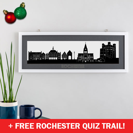Rochester - Skyline Papercut Craft Print
