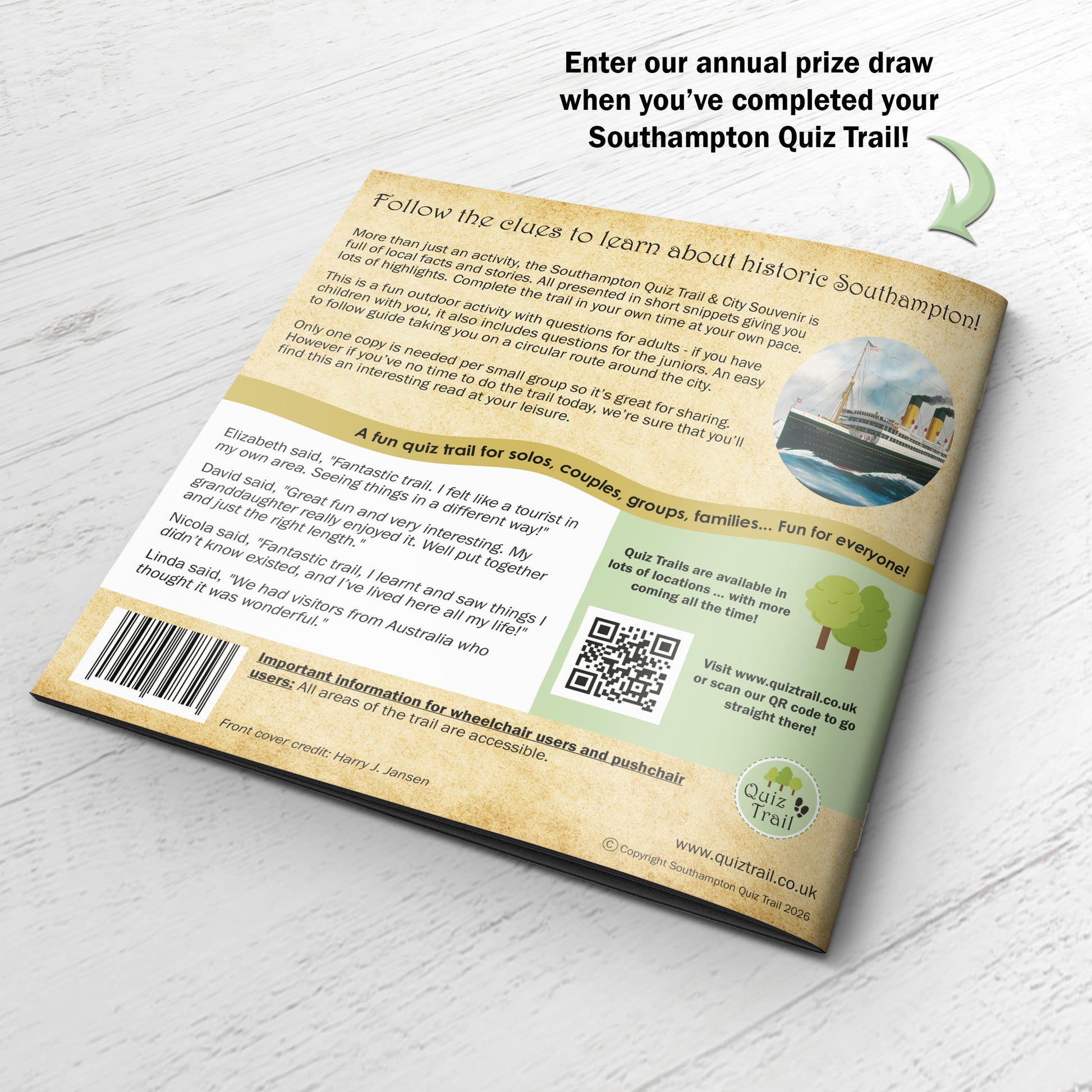 Southampton Quiz Trail back cover