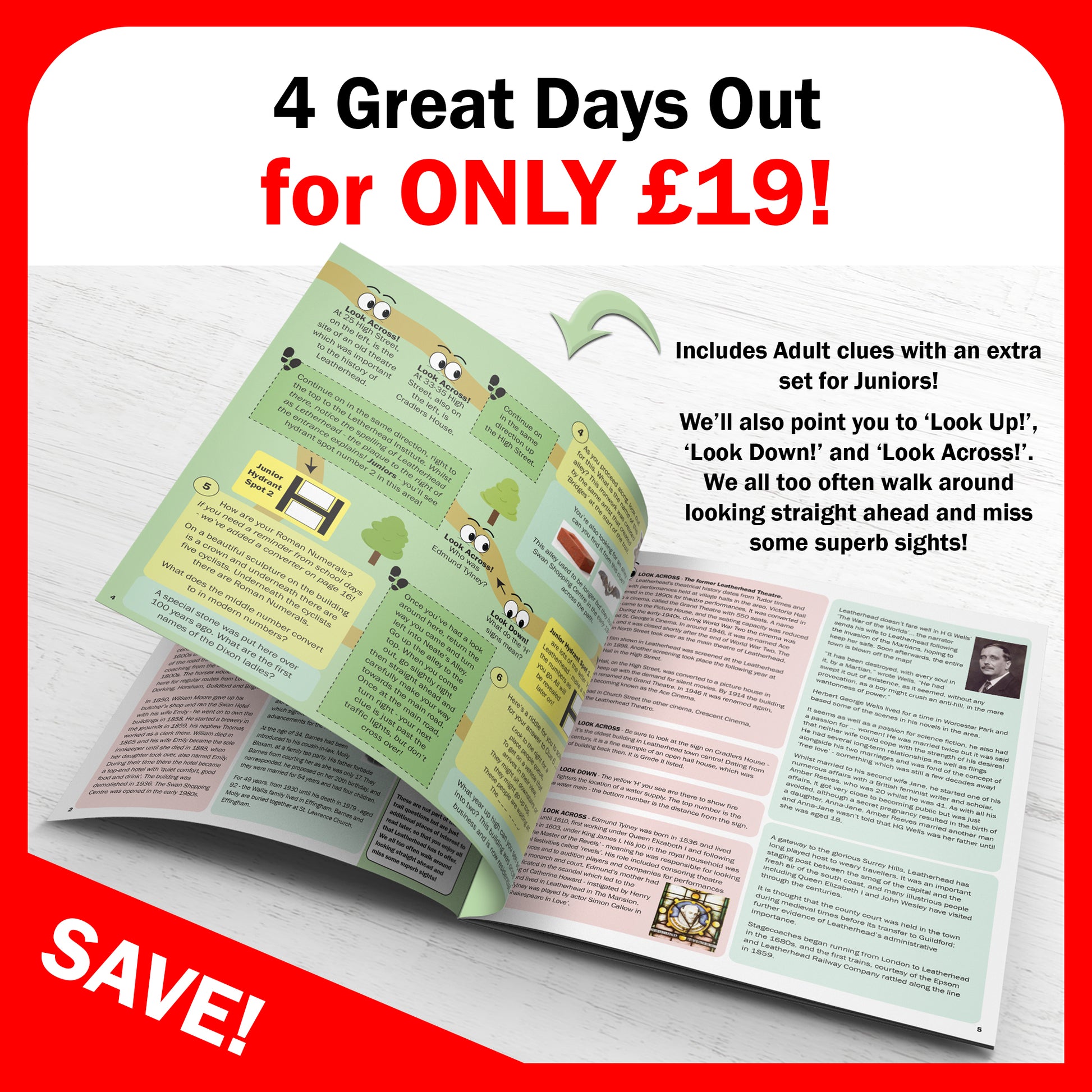 Choose any 4 Surrey Quiz Trails for ONLY £19!