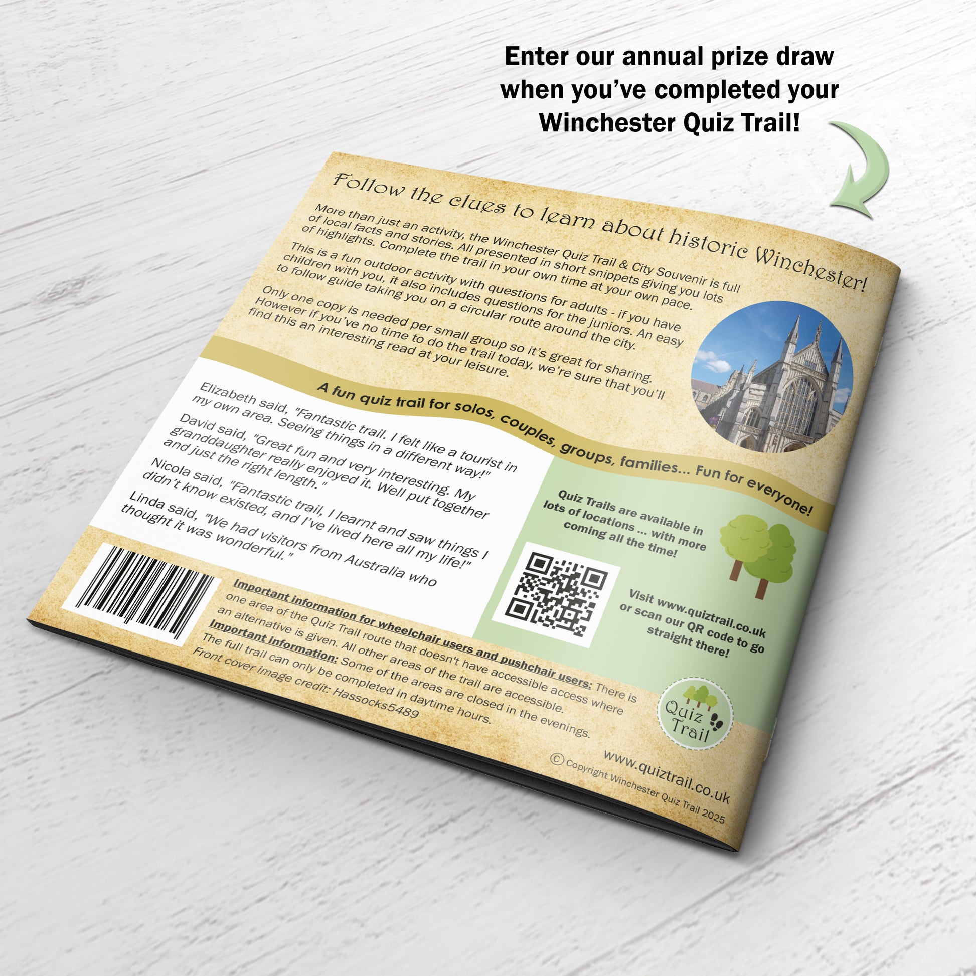 Winchester Quiz Trail back cover