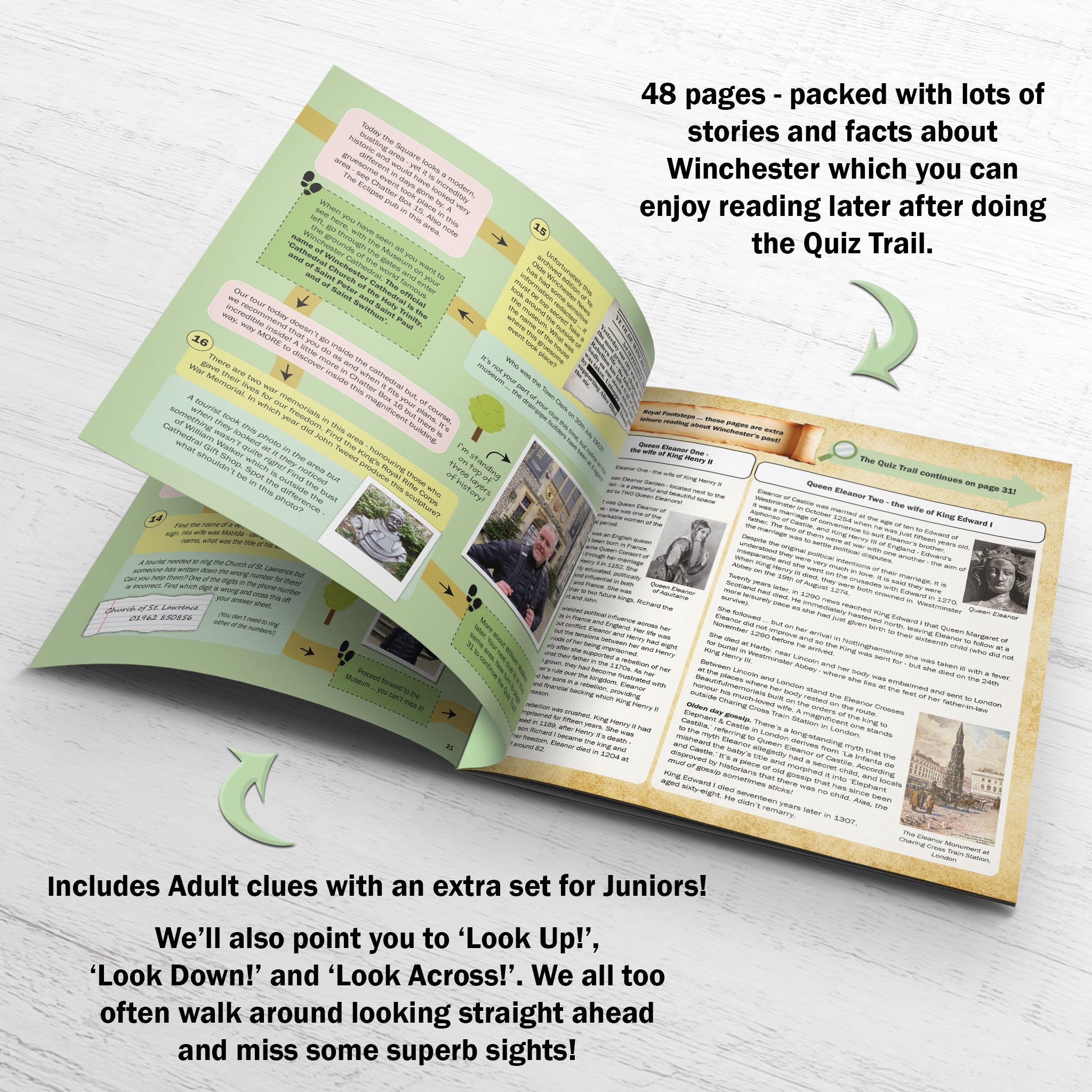 Winchester Quiz Trail open book image
