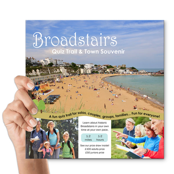 Load image into Gallery viewer, Broadstairs Quiz Trail Hand Holding Book
