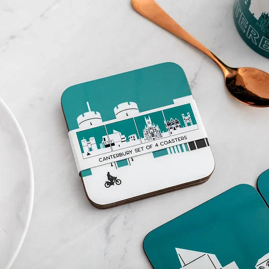 Load image into Gallery viewer, Canterbury - Set of 4 Skyline Coasters
