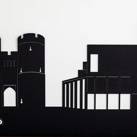 Load image into Gallery viewer, Canterbury - Skyline Papercut Craft Print

