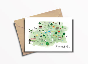 Sevenoaks - 'In The Summer Time' Landscape Greeting Card