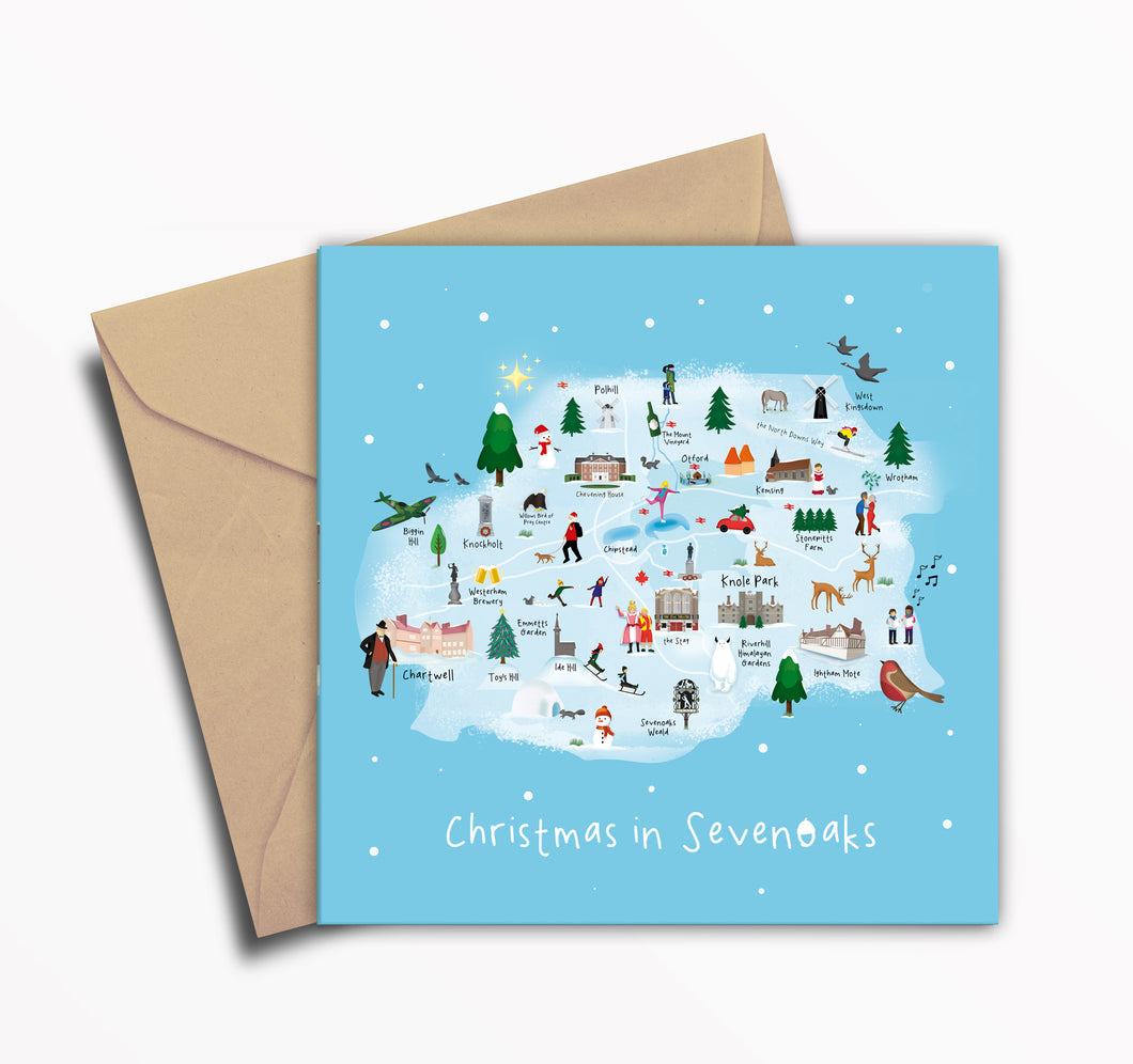 Sevenoaks - 'Christmas In Sevenoaks' Christmas Card