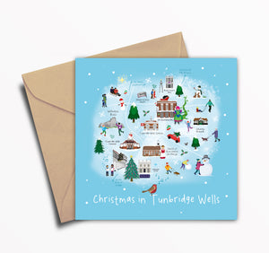 Tunbridge Wells - 'Christmas In Tunbridge Wells' Christmas Card