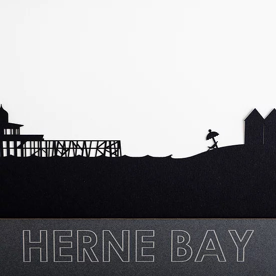 Load image into Gallery viewer, Herne Bay - Skyline Papercut Craft Print
