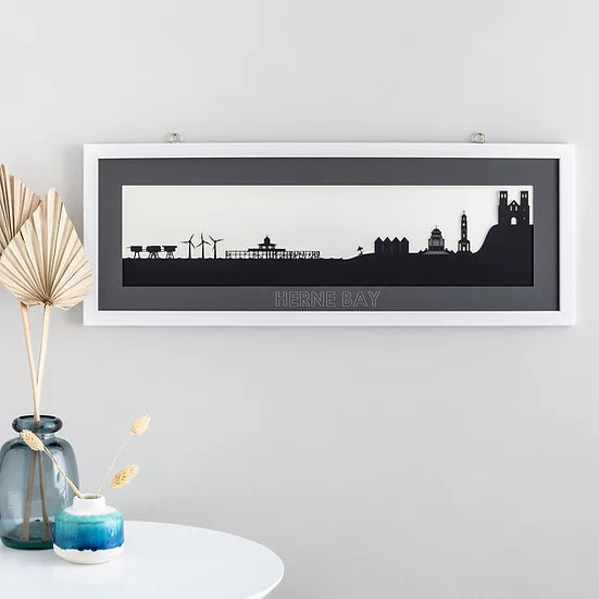 Load image into Gallery viewer, Herne Bay - Skyline Papercut Craft Print
