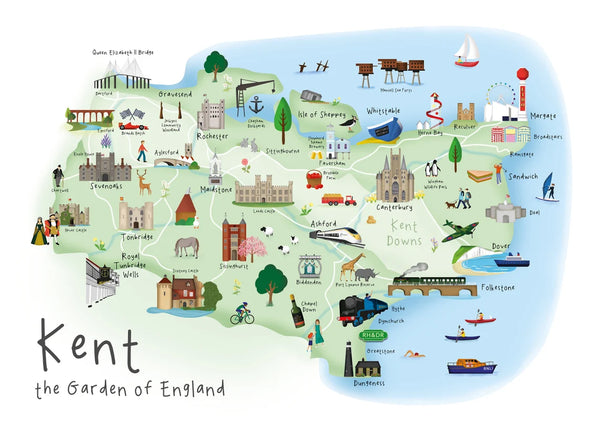 Load image into Gallery viewer, Kent - &#39;The Garden of Kent&#39; Art Print
