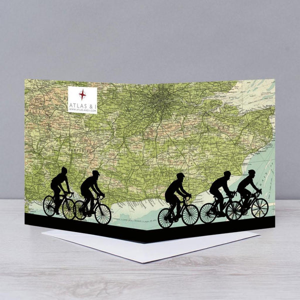 Load image into Gallery viewer, South of England - Cycling Greeting Card
