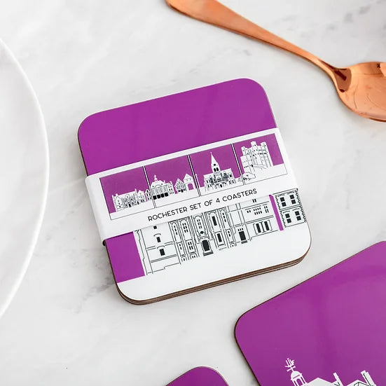 Load image into Gallery viewer, Rochester - Set of 4 Skyline Coasters
