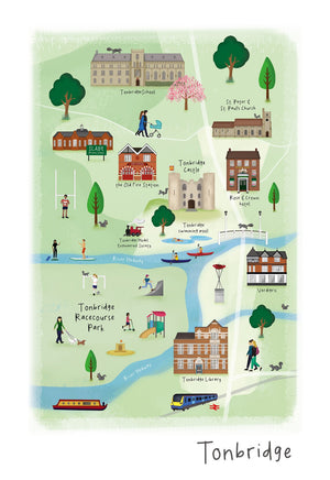 Tonbridge - 'In The Summer Time' Greeting Card